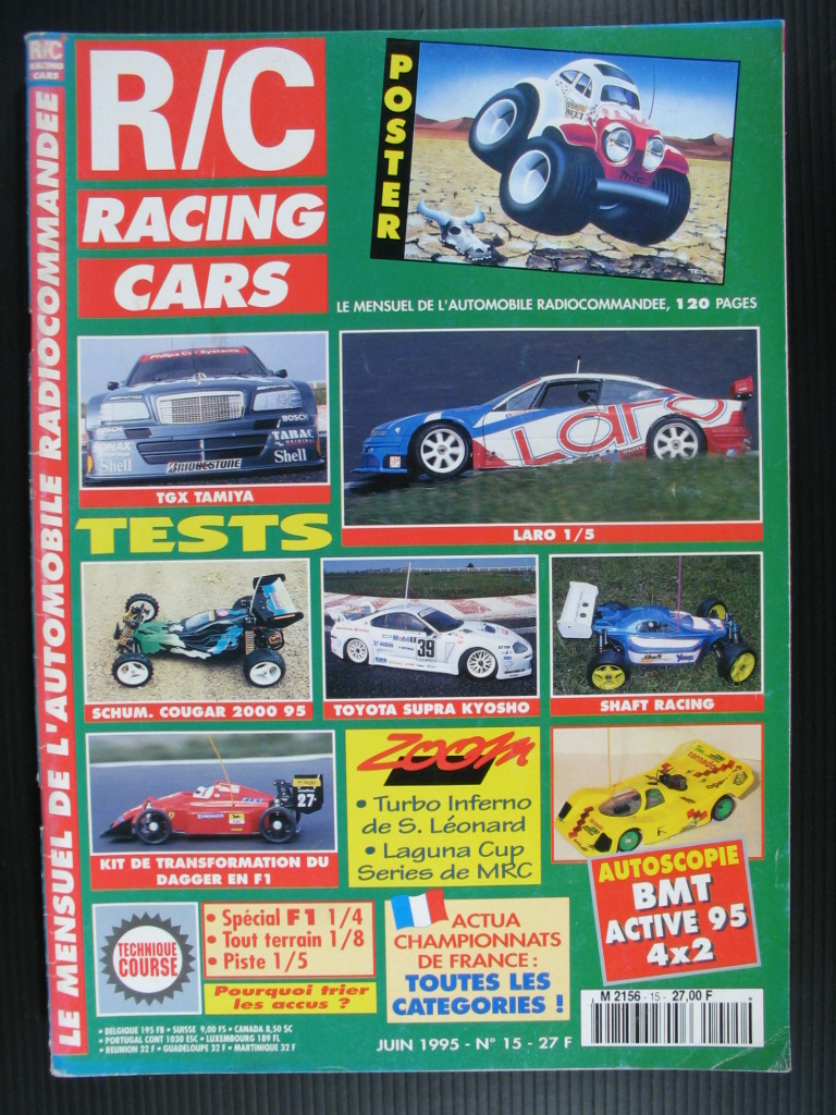 R/C RACING CARS/Revue N°015 juin 1995.