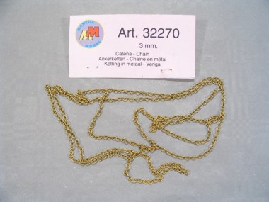 32270/MANTUA/Chaine en métal 3 mm (1 pièce).